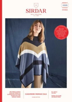 Sirdar 10205 Color Block Poncho PDF