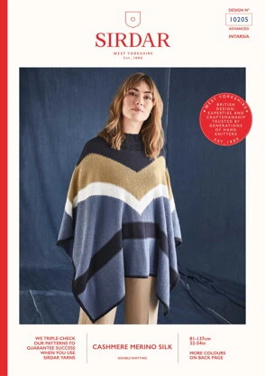 Sirdar 10205 Color Block Poncho PDF 3 Sirdar 10205 Color Block Poncho PDF