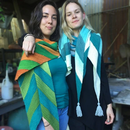 Freia Fine Handpaints Archer Scarf & Shawl PDF 3 Freia Fine Handpaints Archer Scarf & Shawl PDF