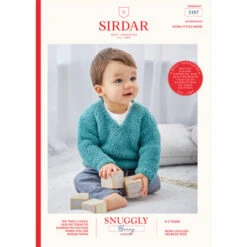 Sirdar 5307 V-Neck And Round Neck Pullover In Snuggly Bunny PDF