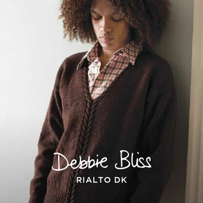 Debbie Bliss Man's Cabled Neck Sweater PDF 3 Debbie Bliss Man's Cabled Neck Sweater PDF