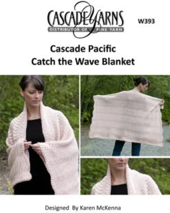 Cascade Yarns W393 Catch The Wave Blanket (Free)